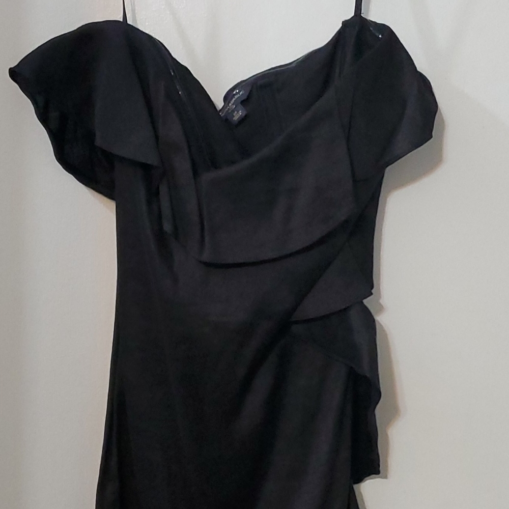 Black banana republic linen dress